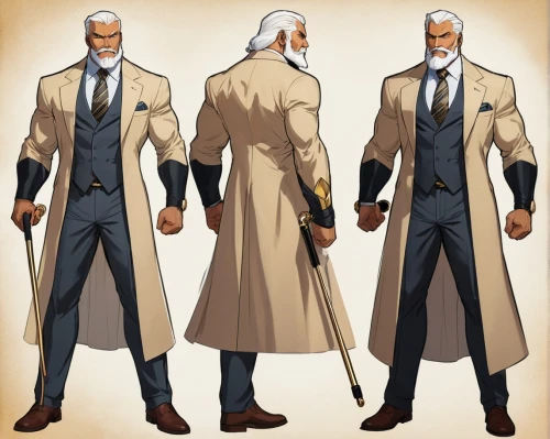 hohenheim,haggar,gyrich,tonegawa,male character,shibusawa,solidus,constantine,urien,batou,kuze,rayleigh,tailcoats,overcoat,greatcoat,rugal,tailcoat,garp,kaneshiro,kresnik,Unique,Design,Character Design