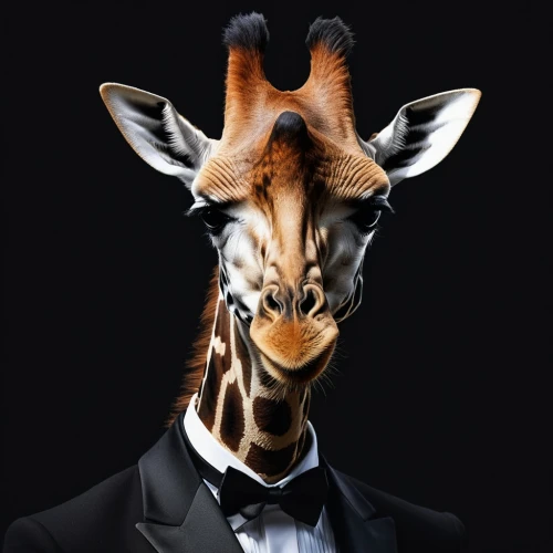african businessman,animals play dress-up,giraffe,anthropomorphized animals,businessman,kemelman,black businessman,giraffe head,melman,immelman,quasiconformal,debonair,elegante,derivable,grevy,formalwear,formal guy,formal attire,animal portrait,necks,Photography,General,Natural