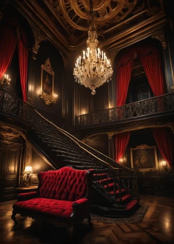 theater stage,ornate room,theater curtain,theatre stage,proscenium,royal interior,theater,theatines,parlor,victorian room,the throne,theatrical,theatre,theatrically,opulently,theatro,teatro,bedchamber,opulence,old opera,Illustration,Realistic Fantasy,Realistic Fantasy 24