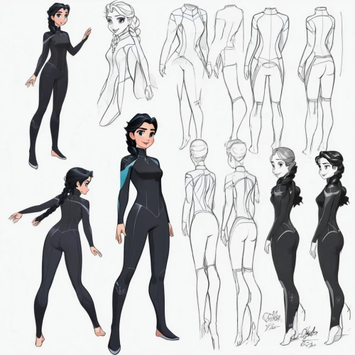 wetsuits,wetsuit,catsuits,leotards,roughs,suyin,warmups,male poses for drawing,bodysuits,studies,redesigns,catsuit,poses,turnarounds,dummy figurin,bortz,unitards,stylization,anthro,shirttails,Unique,Design,Character Design