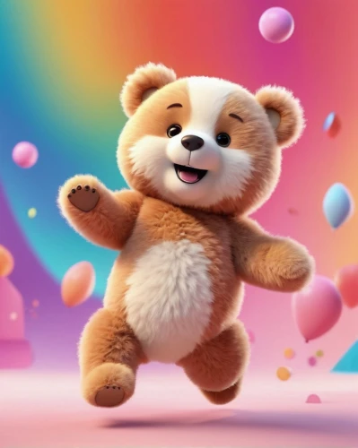 3d teddy,cute bear,scandia bear,rbb,rainbow pencil background,bear teddy,plush bear,bebearia,pudsey,bearishness,dolbear,teddybear,bearlike,teddy teddy bear,rainbow background,teddy bear,teddy bear crying,bebear,tedd,bear,Unique,3D,3D Character