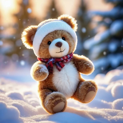 3d teddy,cute bear,teddy bear waiting,christmas snowy background,bear teddy,teddy bear,teddybear,winter background,plush bear,scandia bear,teddy teddy bear,cuddly toys,bonhomme,teddy,teddy bears,soft toys,winter animals,whitebear,stuffed animal,monchhichi,Photography,General,Realistic