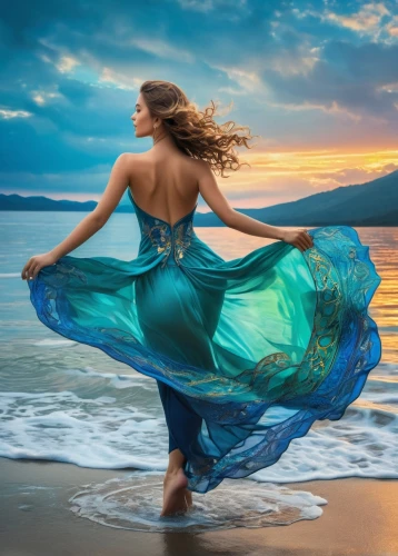 eurythmy,celtic woman,bellydance,the wind from the sea,flamenca,riverdance,dance with canvases,flamenco,gracefulness,girl in a long dress,danza,gypsy soul,voile,girl on the dune,sarong,amphitrite,sirena,maryan,sarongs,dancer,Art,Classical Oil Painting,Classical Oil Painting 01
