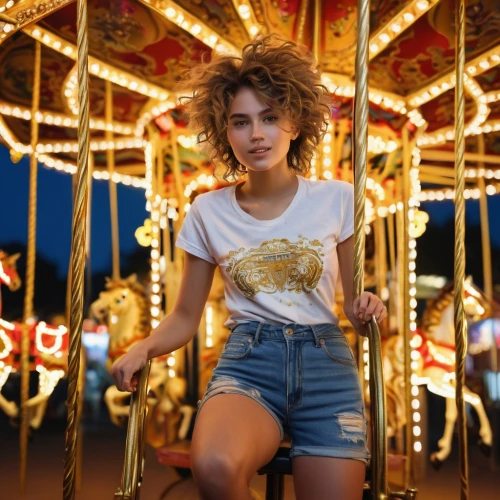 carousels,carousel,girl in t-shirt,swings,fairground,golden swing,carrousel,merry go round,joyland,swing,carrouges,carnie,playland,empty swing,girl with a wheel,funfair,ferris wheel,funfairs,playground,adventureland,Photography,Documentary Photography,Documentary Photography 37