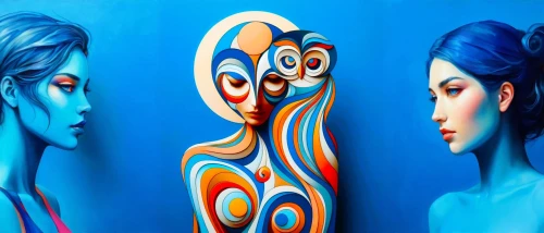 bodypainting,body painting,demoiselles,bodypaint,neon body painting,body art,dualities,wall painting,indigenous painting,triptych,blue painting,visages,airbrush,symmetries,dualism,wall paint,symbolists,indian art,mirror image,diptych