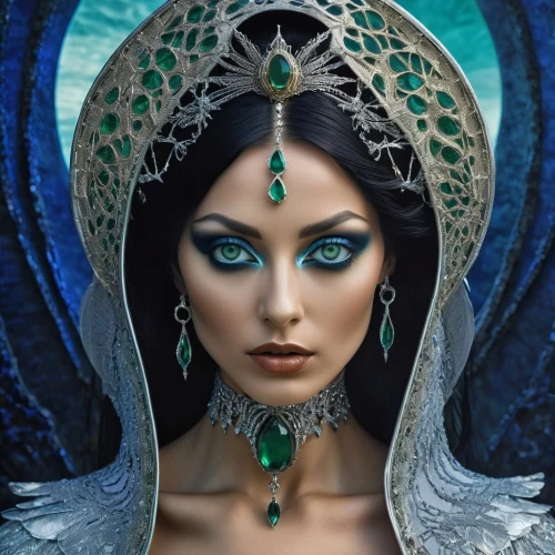 priestess,sorceress,celtic queen,blue enchantress,sorceresses,the enchantress,enchantress,estess,adornment,priestesses,fantasy art,elven,mervat,sirenia,adornments,fantasy portrait,circlet,hekate,gothic portrait,fantasy woman,Photography,General,Realistic