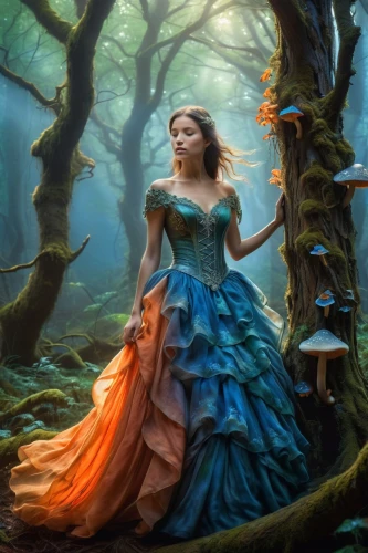 fantasy picture,fairy tale character,ballerina in the woods,fantasy art,faerie,enchanted forest,fairy tale,fairy forest,fantasy portrait,a fairy tale,faery,cinderella,girl in a long dress,mystical portrait of a girl,fairy queen,3d fantasy,wonderland,fairytale forest,fairytale characters,forest of dreams,Photography,Artistic Photography,Artistic Photography 05