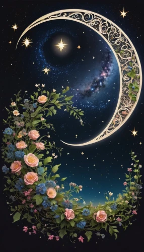 moon and star background,stars and moon,fairy galaxy,estrellas,the moon and the stars,moon and star,flowers celestial,constellation swan,starry sky,the sleeping rose,cosmic flower,star illustration,starcatchers,crescent moon,tanabata,star garland,night stars,estrelas,the night sky,moonbeams,Photography,Documentary Photography,Documentary Photography 14