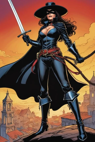 zorro,lilandra,zatara,barda,eldena,alatriste,francavilla,grimjack,esmeralda,kubert,dematteis,desaad,salvadora,matador,elektra,eradicator,katana,isabela,palmiotti,kushana,Illustration,American Style,American Style 13