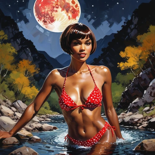valentine pin up,mcginnis,retro pin up girl,valentine day's pin up,vampirella,fantasy art,pin-up girl,uhura,super moon,retro pin up girls,pin up girl,barsoom,world digital painting,cool pop art,christmas pin up girl,lunar eclipse,red planet,sci fiction illustration,fantasy picture,venus,Conceptual Art,Oil color,Oil Color 07