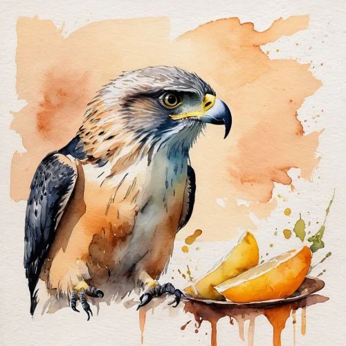 falconet,sparrow hawk,red-tailed hawk,ferruginous hawk,red tailed hawk,falconiformes,watercolor bird,hawk animal,broad winged hawk,harris's hawk,bird painting,portrait of a rock kestrel,lanner falcon,red tail hawk,aplomado falcon,falconry,fishing hawk,falcon,cooper's hawk,falconidae,Illustration,Paper based,Paper Based 25