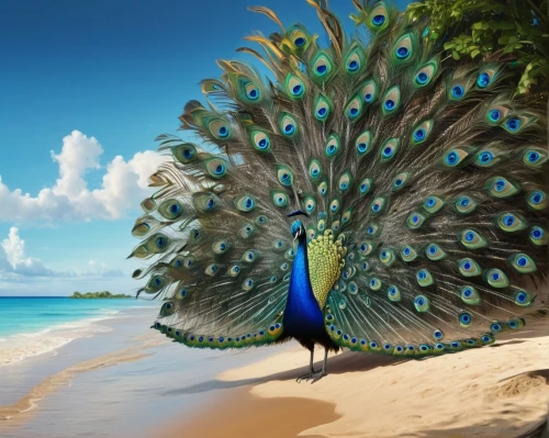 tropical bird,fairy peacock,peacock,blue peacock,birds of paradise,pavo,tropical birds,exotic bird,bird of paradise,tropical butterfly,peacock feathers,fantails,peafowl,indian peafowl,plumage,biomimicry,blue parrot,peacock feather,parroted,male peacock,Conceptual Art,Fantasy,Fantasy 12