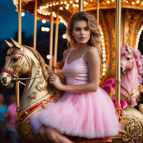 carousel,lily-rose melody depp,merry go round,carrousel,pink balloons,carousel horse,princesse,princess sofia,carousels,cendrillon,carrouges,pink car,wonderland,pink beauty,prinsloo,maxon,little girl in pink dress,evgenia,princess,tutus,Photography,General,Fantasy