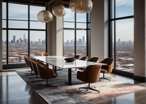 penthouses,minotti,boardroom,conference table,hoboken condos for sale,tishman,board room,modern office,conference room,mid century modern,homes for sale in hoboken nj,modern decor,hudson yards,contemporary decor,dining room table,steelcase,offices,loft,homes for sale hoboken nj,interior modern design,Illustration,Retro,Retro 14