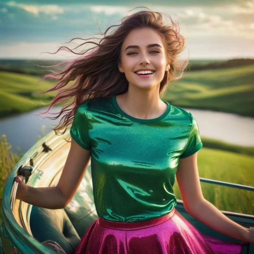 little girl in wind,girl on the boat,golf course background,girl on the river,alia,photoshop manipulation,golfer,girl and car,landscape background,image manipulation,girl on the dune,colorful background,girl in car,photo manipulation,riverdance,shepherdess,world digital painting,golf,evgenia,young woman,Photography,Documentary Photography,Documentary Photography 26