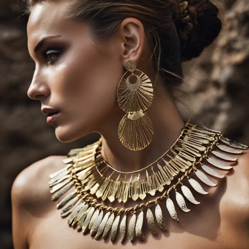 gold jewelry,goldwell,jewellry,jewellery,jewelry,feather jewelry,jewelry florets,adornment,goldkette,jeweller,cleopatra,adornments,house jewelry,ancient egyptian girl,gold plated,jewelery,adorned,gold filigree,armlets,earings,Photography,General,Realistic