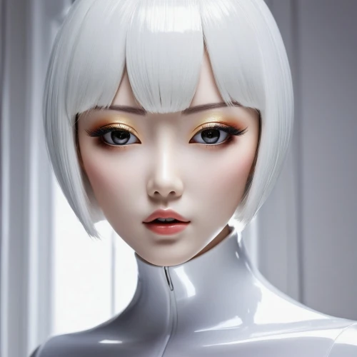 humanoid,fembot,doll's facial features,white lady,gynoid,transhuman,japanese doll,synthetic,gradient mesh,artist doll,painter doll,derivable,the japanese doll,bjd,rei ayanami,vector girl,pale,xiaolu,softimage,female doll,Photography,Artistic Photography,Artistic Photography 06