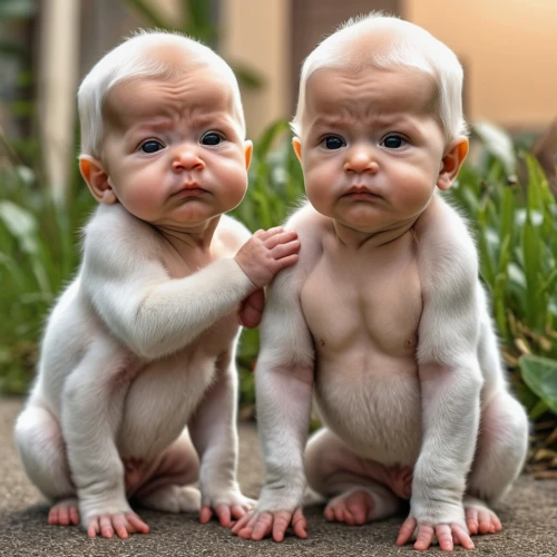kewpie dolls,albinos,albinism,cloned,french bulldogs,cloning,piccoli,albino bennetts wallaby,firstborns,little boy and girl,porcelain dolls,primates,dollfus,cute baby,dwarfism,puputti,polar bear children,supertwins,kewpie,pygmies,Photography,General,Realistic