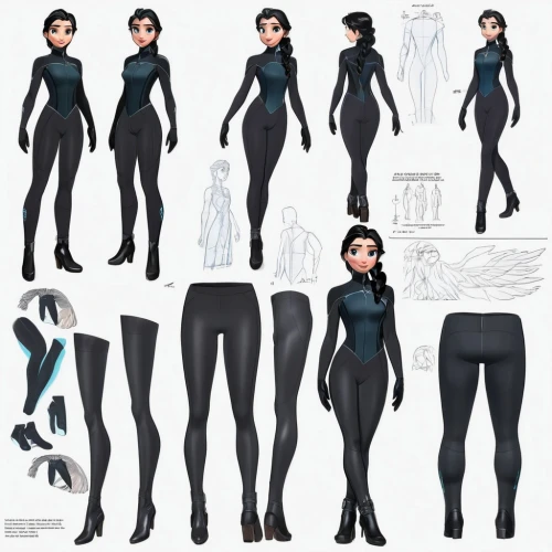 breeches,catsuits,suyin,wetsuit,selina,fashion vector,wetsuits,turnarounds,blackfire,atala,asami,anthro,mermaid vectors,catsuit,concept art,bodysuits,johanna,katniss,bodices,xeelee,Unique,Design,Character Design