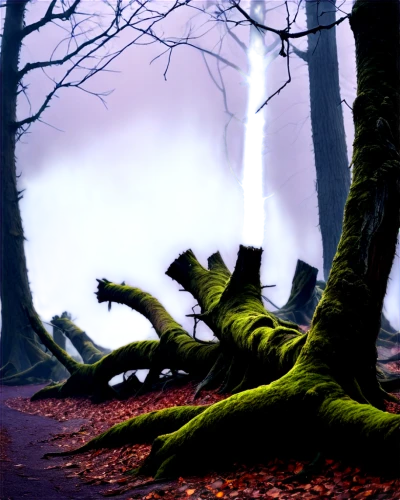 foggy forest,haunted forest,ghost forest,swampy landscape,boomerang fog,ents,fallen tree,creepy tree,the forest fell,forest background,cartoon video game background,fairy forest,sacoglossan,forest dragon,woodcreepers,forest tree,crooked forest,beech trees,deciduous forest,burning tree trunk,Conceptual Art,Sci-Fi,Sci-Fi 20