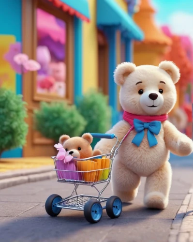 toy shopping cart,3d teddy,cute bear,children's shopping cart,bear teddy,bearshare,teddy teddy bear,baby and teddy,teddy bear,teddybear,babyfirsttv,bearishness,bebearia,scandia bear,bearlike,bearmanor,plush bear,urso,teddy bears,teddybears,Unique,3D,3D Character