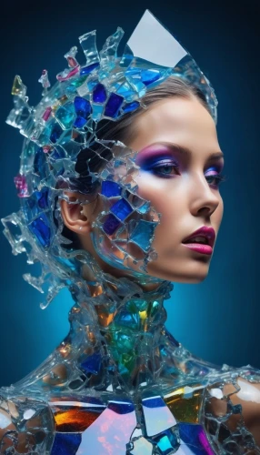 cyberspace,cybernetically,generative ai,transhumanism,cybernetic,materialise,cybernetics,transhuman,afrofuturism,semiprecious,cyberarts,computer art,cybernet,plasticity,cyberia,bejeweled,image manipulation,virtual identity,crystalize,cyberangels,Conceptual Art,Oil color,Oil Color 23