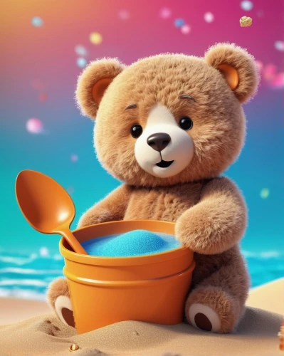 cute bear,3d teddy,scandia bear,bearshare,bear teddy,sand bucket,teddy bear,teddy bear waiting,bearishness,children's background,little bear,teddybear,brown bear,teddy teddy bear,bearlike,bear,bear cub,bearman,tedd,bearss,Unique,3D,3D Character