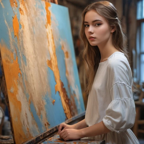 painting technique,painting,painter,art painting,meticulous painting,portrait of a girl,photo painting,italian painter,evgenia,artist portrait,yulia,girl portrait,artamonov,kotova,girl with cloth,portraitists,ilyin,girl studying,artist,ksenia,Photography,General,Realistic