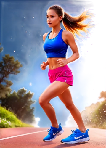 female runner,jogged,aerobic,sports girl,jogging,running,sports exercise,glucosamine,runing,jog,free running,run uphill,derivable,jogs,sprint woman,3d background,jump rope,running shoes,heptathlete,jumping rope,Illustration,Realistic Fantasy,Realistic Fantasy 01