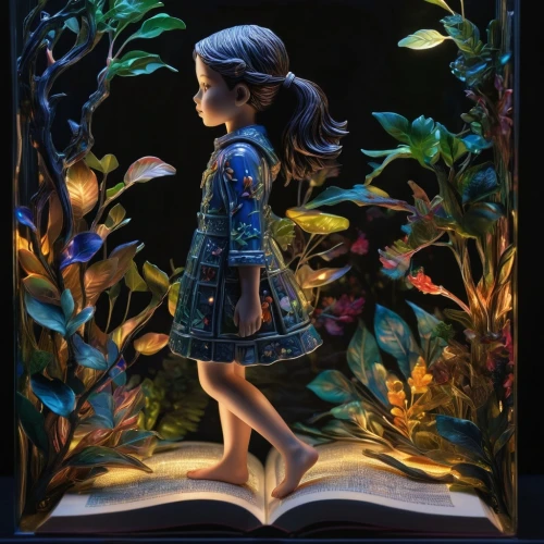 little girl reading,book wallpaper,arrietty,storybook,girl in flowers,girl in the garden,miniaturist,mystical portrait of a girl,girl in a wreath,chihiro,urakami,child's diary,lectura,floral silhouette frame,book pages,girl studying,child's frame,storybooks,storybook character,girl picking flowers,Photography,Artistic Photography,Artistic Photography 02