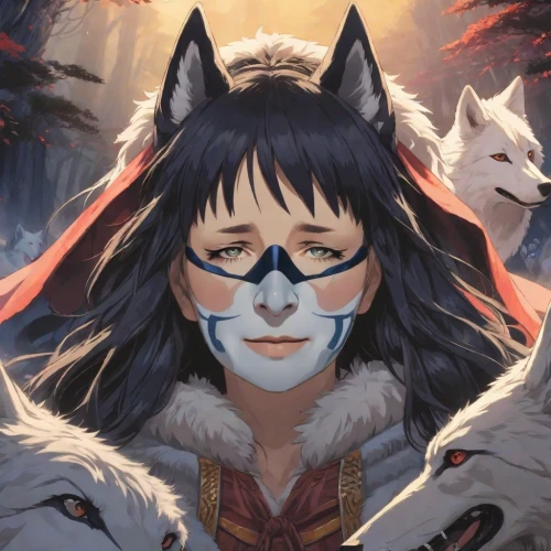 kitsune,fenrir,mononoke,yukai,howl,amaterasu,inuyasha,akita,atunyote,howling wolf,wolffian,aleu,inugami,furgal,wolf,inu,wolfsschanze,eiko,wolves,blackwolf,Digital Art,Anime
