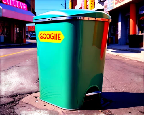 waste container,googie,igoogle,trash can,bin,garbage can,garbage cans,newspaper box,waste bins,koogle,trashcan,googlers,google home,dumpster,googler,trash cans,recycle bin,gurgle,courier box,goog,Illustration,Retro,Retro 12