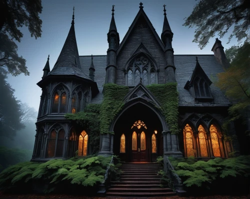 haunted cathedral,gothic church,gothic style,gothic,black church,dark gothic mood,neogothic,the black church,witch house,ravenloft,stave church,fairy tale castle,fairytale castle,rivendell,witch's house,nidaros cathedral,cathedrals,ghost castle,gramado,forest chapel,Conceptual Art,Daily,Daily 01