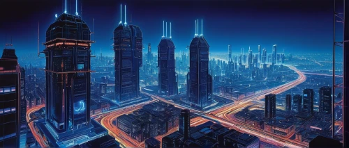 cybercity,superhighways,cybertown,coruscant,cyberport,futuristic landscape,coruscating,capcities,megacities,futuristic architecture,cyberworld,megalopolis,city cities,metropolis,megastructures,dubai,futuristic,ctbuh,futuregen,infrastructures,Conceptual Art,Sci-Fi,Sci-Fi 21