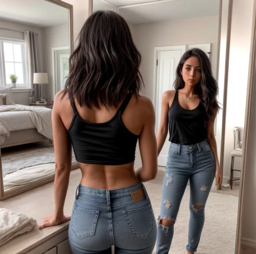 jeans,in the mirror,mirror,jeans background,denim,gabi,denims,denim jeans,high jeans,waists,high waist jeans,mirror reflection,outside mirror,jean shorts,aliyah,jeanswear,levis,siana,skinny jeans,ripped jeans