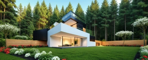 cubic house,3d rendering,inverted cottage,landscape designers sydney,landscape design sydney,cube house,house in the forest,miniature house,frame house,modern house,landscaped,smart house,forest house,grass roof,small house,garden design sydney,vivienda,house shape,modern architecture,sketchup,Photography,General,Realistic