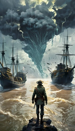 bioshock,sea storm,poseidon,tidal wave,shipwreck,fantasy picture,god of the sea,greenmarine,cube sea,ocean background,gangplank,temporal,el mar,emerald sea,malazan,sot,world digital painting,sea god,the endless sea,the wreck of the ship,Photography,Artistic Photography,Artistic Photography 07