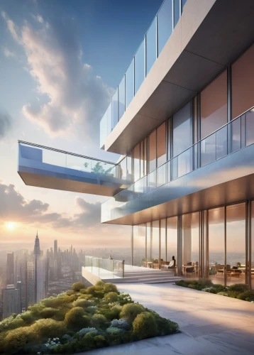 penthouses,sky apartment,modern architecture,futuristic architecture,sky space concept,skyscapers,modern house,cantilevered,skywalks,3d rendering,renderings,block balcony,futuristic landscape,luxury real estate,escala,roof landscape,skybridge,cantilevers,contemporary,condos,Illustration,Realistic Fantasy,Realistic Fantasy 01