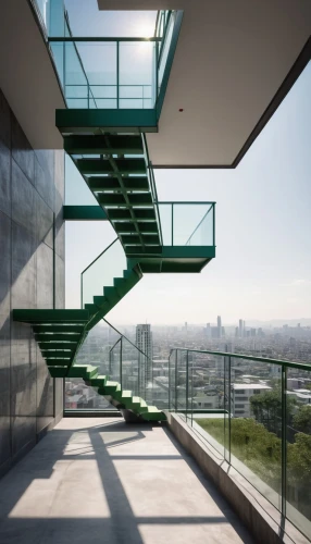 balustrades,skywalks,glass wall,cantilevered,observation deck,structural glass,the observation deck,penthouses,glass facade,outside staircase,cantilevers,balustraded,stairwells,stairways,balustrade,steel stairs,staircases,block balcony,skybridge,stairwell,Conceptual Art,Daily,Daily 05