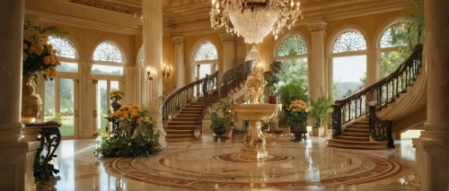 entrance hall,palladianism,foyer,ritzau,marble palace,hallway,palatial,crown palace,royal interior,wedding hall,emirates palace hotel,cochere,grandeur,entranceway,baccarat,staircase,outside staircase,lobby,opulence,ornate room,Conceptual Art,Fantasy,Fantasy 27