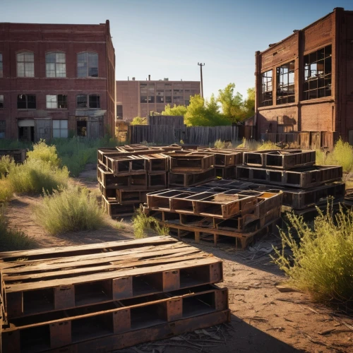 wastelands,warehouses,industrial ruin,railyards,goldfield,brickyards,ship yard,rivertown,freight depot,auraria,cargo containers,brownfields,railyard,scrap yard,factories,rust truck,lumberyard,industrial area,industrial landscape,brownfield,Illustration,Realistic Fantasy,Realistic Fantasy 44