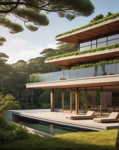 3d rendering,modern house,renderings,luxury property,forest house,amanresorts,dunes house,modern architecture,landscape design sydney,prefab,futuristic architecture,luxury home,dreamhouse,house by the water,landscaped,cantilevered,snohetta,house in the forest,luxury real estate,mid century house,Illustration,Realistic Fantasy,Realistic Fantasy 11