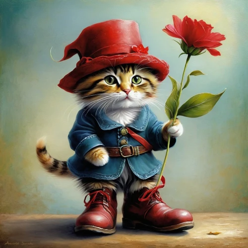 alberty,cartoon cat,puss in boots,gekas,gato,felino,red cat,kittelsen,cat image,red tabby,cute cat,katzen,tea party cat,cat sparrow,cute cartoon character,kittner,vintage cat,moggie,catterson,catino,Conceptual Art,Daily,Daily 32