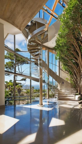atriums,tree top path,seidler,ucsd,modern architecture,outside staircase,tree house,dunes house,getty centre,exposed concrete,atrium,nainoa,modern office,spiral staircase,tropical house,daylighting,steel stairs,staircases,staircase,biospheres,Conceptual Art,Fantasy,Fantasy 27