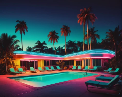 tropical house,riviera,neon cocktails,pool house,south beach,pool bar,beach house,beachhouse,lachapelle,colored lights,neon lights,palmilla,neon light,cabana,bahama,paradisus,haulover,dreamhouse,night glow,motels,Art,Artistic Painting,Artistic Painting 37