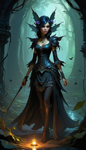 blue enchantress,sorceror,necromancer,sorceress,elona,conjurer,the enchantress,matriarch,dark elf,nissa,sorceresses,ratri,the witch,fantasy portrait,velika,shadowboxer,fantasia,fantasy picture,sorcerer,uriri