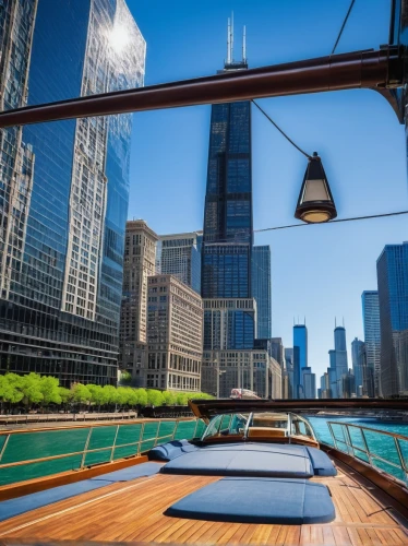 chicago skyline,on a yacht,chicago,navy pier,chicagoan,yacht exterior,cruises,chicagoland,water taxi,yachting,ferrying,boat ride,streeterville,chartering,easycruise,aboard,yacht,federsee pier,dockside,bizinsider,Art,Classical Oil Painting,Classical Oil Painting 37