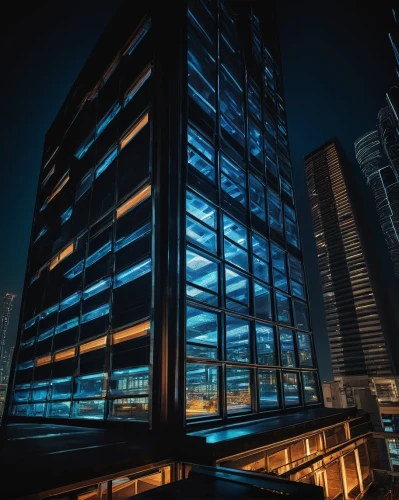vdara,glass building,office buildings,glass facades,blue hour,longexposure,escala,glass facade,night shot,city at night,urban towers,night photograph,rotana,night photography,nightview,night view,at night,night lights,high rises,ctbuh,Illustration,Japanese style,Japanese Style 20