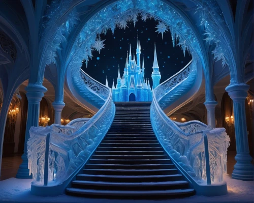 ice castle,fairy tale castle,fairytale castle,cinderella's castle,disney castle,cinderella castle,fairytale,3d fantasy,disneyfied,sleeping beauty castle,a fairy tale,fairy tale,hall of the fallen,walt disney world,disney world,frozen,cinderella,disneyland paris,disneyland park,snow house,Unique,Paper Cuts,Paper Cuts 01