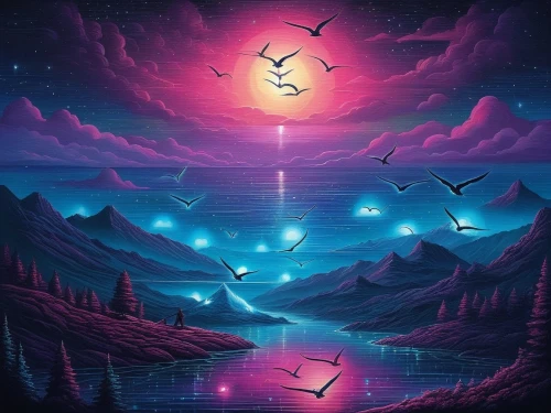 unicorn background,neon arrows,dusk background,art background,moon and star background,vapor,beautiful wallpaper,music background,synth,owl background,3d background,free background,futuristic landscape,youtube background,triangles background,flow of time,vast,dolphin background,creative background,landscape background,Illustration,Realistic Fantasy,Realistic Fantasy 25